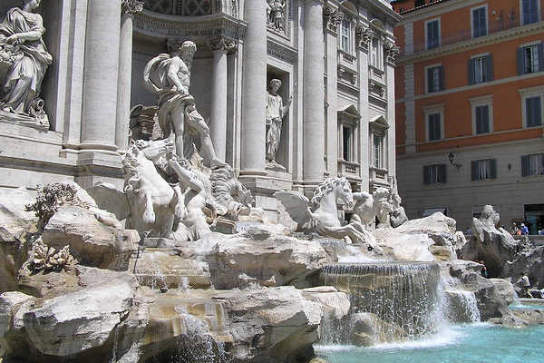 The Artwork of Trevi Fountain